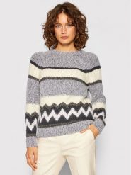 Peserico Sweter S99196F03 9018R Szary Regular Fit. Szare swetry Peserico, s, bez wzorów, z wełny, bez ramiączek. Za 2,709.00 zł.
