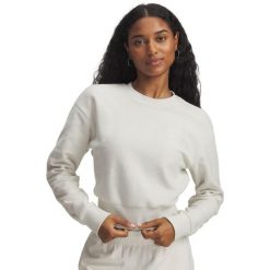 Bluza damska Under Armour Icon Terry Varsity. Białe bluzy bez kaptura Under Armour, bez wzorów, bez kaptura, na fitness i siłownię. Za 330.50 zł.