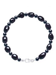 Pearline Bransoletka w kolorze tahiti z perłami rozmiar: onesize. Czarne bransoletki Pearline, z perłą, srebrne. Za 217.99 zł.