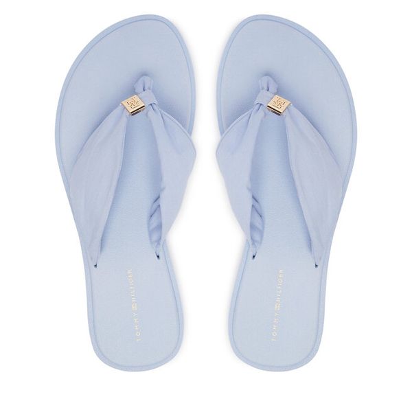 Japonki Tommy Hilfiger. Niebieskie japonki Tommy Hilfiger, bez wzorów. Za 189.99 zł.