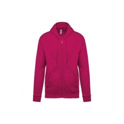 Bluza z kapturem i zamkiem błyskawicznym Kariban. Czerwone bluzy z kapturem KARIBAN, uniwersalny, bez wzorów, z bawełny, z kapturem. Za 195.50 zł.