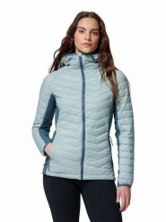 Columbia Kurtka pikowana "Powder Pass II" w kolorze błękitnym rozmiar: L. Niebieskie kurtki Columbia, l, bez wzorów, bez kaptura. Za 264.95 zł.