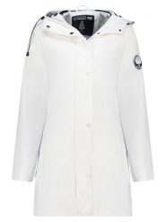 Geographical Norway Parka "Carrie" w kolorze białym rozmiar: L. Białe płaszcze Geographical Norway, l, z aplikacjami, bez kaptura. Za 264.15 zł.