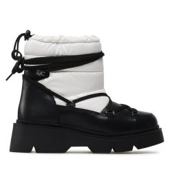 Śniegowce Lasocki. Białe śniegowce Lasocki, bez wzorów, bez zapięcia. Za 279.99 zł.