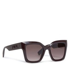 Okulary przeciwsłoneczne Furla. Brązowe okulary przeciwsłoneczne Furla, bez wzorów. Za 589.99 zł.