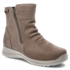 Szare Botki G-Comfort Ocieplane Buty Damskie. Szare botki G-Comfort, z aplikacjami, z futra, eleganckie, bez obcasa, na płaskiej podeszwie, bez zapięcia. Za 409.00 zł.