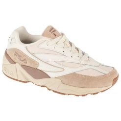 Buty Fila V94M FFW0397-13121 damskie sportowe beżowe beżowy. Brązowe buty treningowe bez wzorów, z gumy, bez zapięcia. Za 452.98 zł.