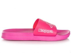 Klapki damskie sportowe Kappa KRUS. Białe klapki Kappa, bez wzorów, z materiału, sportowe, bez obcasa, bez zapięcia. Za 59.00 zł.