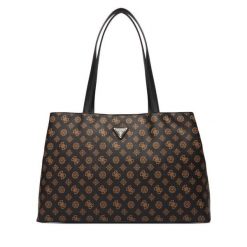 Torba weekendowa Guess. Brązowe torby podróżne Guess, z aplikacjami. Za 799.99 zł.