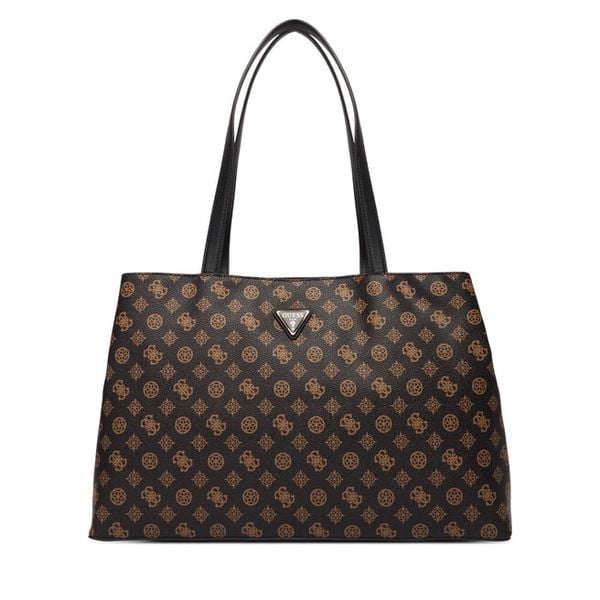 Torba weekendowa Guess. Brązowe torby podróżne Guess, z aplikacjami. Za 799.99 zł.