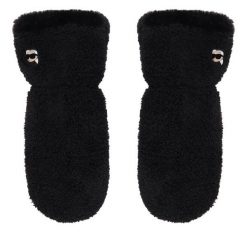 Rękawiczki KARL LAGERFELD. Czarne rękawiczki KARL LAGERFELD, bez wzorów, z dzianiny. Za 429.99 zł.