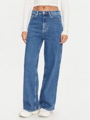 Tommy Jeans Jeansy Claire DW0DW19617 Niebieski Wide Leg. Niebieskie jeansy Tommy Jeans, bez wzorów, z bawełny. Za 459.99 zł.