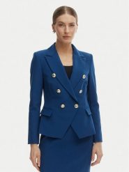 Rinascimento Marynarka CFC0128639003 Niebieski Regular Fit. Niebieskie marynarki i żakiety Rinascimento, xs, bez wzorów, z syntetyku, bez ramiączek. Za 799.99 zł.