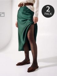 Rajstopy 40 DEN 2 pack - czarny. Czarne rajstopy Sinsay, bez wzorów. Za 19.99 zł.