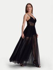 Hey Kyla Sukienka wieczorowa 5AI085HK Czarny Regular Fit. Czarne sukienki Hey Kyla, bez wzorów, z syntetyku, wizytowe, bez kołnierzyka, bez ramiączek. Za 1,069.00 zł.