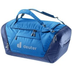 Torba podróżna Deuter Duffel Pro 90. Niebieskie torby podróżne Deuter, bez wzorów, z materiału. Za 589.99 zł.