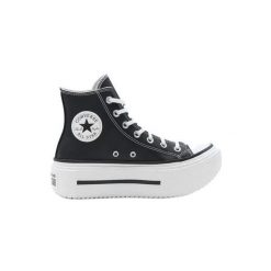 Buty sportowe Converse Ctas Lft Double Stack. Czarne buty treningowe Converse, bez wzorów, z materiału, bez zapięcia. Za 490.00 zł.