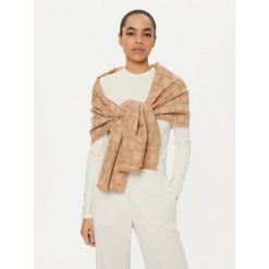 Szalik TWINSET. Brązowe szaliki i kominy Twinset, bez wzorów. Za 399.99 zł.