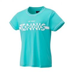 Koszulka sportowa damska Yonex Tennis Print. Niebieskie t-shirty sportowe YONEX, m, bez wzorów, z poliesteru, bez ramiączek. Za 279.99 zł.