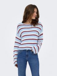 ONLY Sweter w kolorze błękitnym rozmiar: S. Niebieskie swetry ONLY, s, bez wzorów, bez ramiączek. Za 79.59 zł.