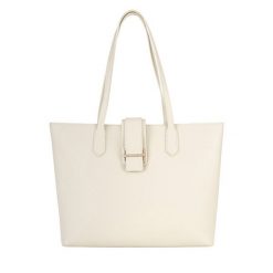 Torebka Gino Rossi. Brązowe shopper bag Gino Rossi, bez wzorów, bez dodatków. Za 279.99 zł.