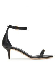 Elisabetta Franchi Sandały SA59L51E2 110 Czarny. Czarne sandały Elisabetta Franchi, bez wzorów, ze skóry, bez obcasa, na szpilce, bez zapięcia. Za 1,839.00 zł.