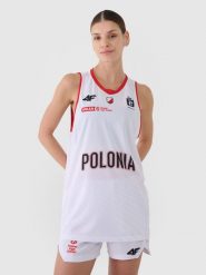 4F Koszulka meczowa replika domowa z sezonu 2024/25 damska 4F x Polonia Warszawa - multikolor S. T-shirty sportowe 4f, s, bez wzorów, z dzianiny, bez ramiączek, na fitness i siłownię. Za 199.99 zł.