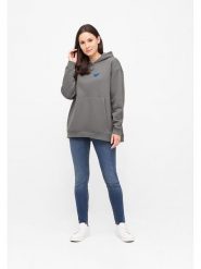 Derbe Bluza w kolorze antracytowym rozmiar: M. Czarne bluzy Derbe, m, bez wzorów, z bawełny, bez ramiączek, z kapturem. Za 220.63 zł.