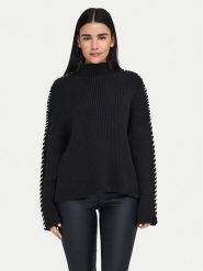 ONLY Golf Queenie 15330680 Czarny Loose Fit. Czarne swetry ONLY, xl, bez wzorów, z bawełny, bez ramiączek. Za 139.99 zł.