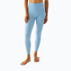 Legginsy do jogi damskie JoyInMe Oneness Yoga 7/8. Niebieskie legginsy Joy in me, bez wzorów, z elastanu. Za 379.99 zł.