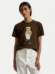 Polo Ralph Lauren T-Shirt 211A96599001 Brązowy Relaxed Fit. Brązowe t-shirty Polo Ralph Lauren, l, bez wzorów, z bawełny, bez kołnierzyka, bez ramiączek. Za 719.99 zł.