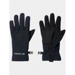 Rękawice Damskie Columbia Kruser Ridge III. Czarne rękawiczki Columbia, bez wzorów, z softshellu, sportowe. Za 259.00 zł.