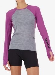 Bluza termoaktywna damska Mons Royale Bella Merino Long Sleeve. Fioletowe bluzy Mons Royale, m, bez wzorów, z elastanu, bez kaptura. Za 417.99 zł.