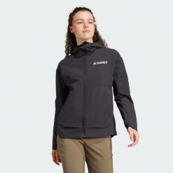 Kurtka Terrex Multi Softshell. Czarne kurtki przejściowe sportowe adidas, xl, bez wzorów, z materiału, bez kaptura, trekkingowe. Za 529.00 zł.
