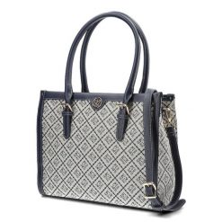 Granatowa Torebka Pepe Moll Elegancka Shopperka Damska. Niebieskie listonoszki Pepe Moll, z aplikacjami, ze skóry ekologicznej, biznesowe, bez dodatków. Za 278.99 zł.