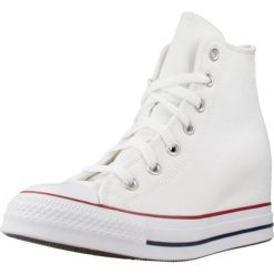 Buty CONVERSE CHUCK TAYLOR ALL STAR WEDGE PLATFORM Biały. Białe buty sportowe lifestyle Converse, bez wzorów, z tkaniny, bez zapięcia. Za 368.99 zł.