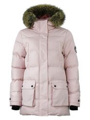Peak Mountain Parka "Anabel" w kolorze jasnoróżowym rozmiar: S. Różowe płaszcze Peak Mountain, s, bez wzorów, bez kaptura. Za 264.45 zł.