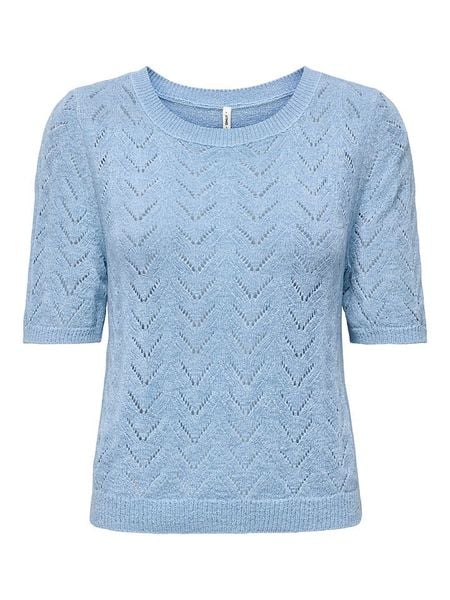 ONLY Sweter w kolorze błękitnym rozmiar: XS. Niebieskie swetry ONLY, xs, bez wzorów, bez ramiączek. Za 56.79 zł.