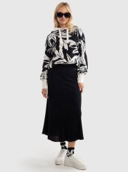 BIG STAR Spódnica w kolorze czarnym rozmiar: L/XL. Czarne spódnice BIG STAR, na co dzień, l, bez wzorów, z wiskozy, retro, maxi, proste. Za 84.99 zł.