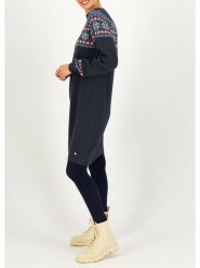 Blutsgeschwister Sukienka "Scandi woodsonshore" w kolorze granatowym rozmiar: XL. Niebieskie sukienki Blutsgeschwister, na co dzień, s, bez wzorów, z wiskozy, klasyczne, bez kołnierzyka, bez ramiączek, mini, proste. Za 237.17 zł.