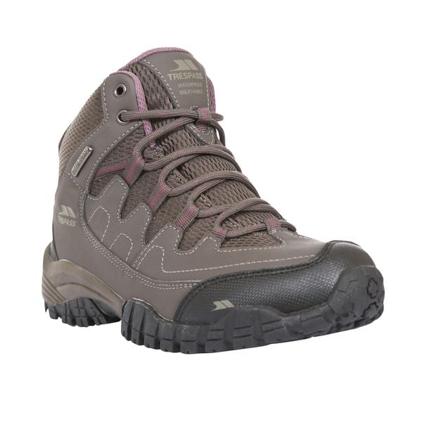 Buty Damskie Mitzi Wodoodporne. Niebieskie buty trekkingowe Trespass, z gumy, bez zapięcia. Za 295.99 zł.