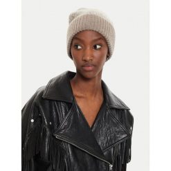 Czapka Calvin Klein. Brązowe czapki zimowe Calvin Klein, bez wzorów. Za 299.99 zł.