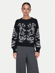 JDY Sweter Helga 15335460 Czarny Regular Fit. Czarne swetry JDY, s, bez wzorów, z syntetyku, bez ramiączek. Za 139.99 zł.