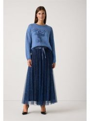 More & More Sweter w kolorze niebieskim rozmiar: 38. Niebieskie swetry More & More, bez wzorów, bez ramiączek. Za 263.53 zł.