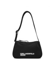 Karl Lagerfeld Jeans Torebka A3W30350 Czarny. Czarne torebki klasyczne Karl Lagerfeld Jeans, bez wzorów, z jeansu, bez dodatków. Za 509.99 zł.