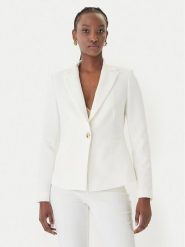 Rinascimento Marynarka CFC0128647003 Biały Regular Fit. Białe marynarki i żakiety Rinascimento, l, bez wzorów, z syntetyku, bez ramiączek. Za 679.99 zł.