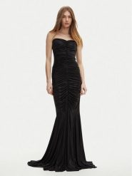 NORMA KAMALI Sukienka wieczorowa ST3243LMD47001 Czarny Slim Fit. Czarne sukienki Norma Kamali, m, bez wzorów, z syntetyku, wizytowe, bez kołnierzyka, bez ramiączek. Za 1,239.00 zł.
