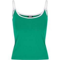Damski tank top Urban Classics Contrast Basic (x2). Białe topy Urban Classics, bez wzorów, eleganckie, bez kołnierzyka, bez ramiączek. Za 142.00 zł.