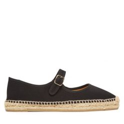 Espadryle Castañer. Czarne espadryle Castañer, bez wzorów, bez obcasa. Za 429.99 zł.