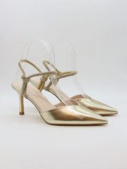 Bellucci Czółenka w kolorze złotym rozmiar: 41. Żółte czółenka Bellucci, bez wzorów, klasyczne, bez obcasa, na szpilce, bez zapięcia. Za 121.99 zł.